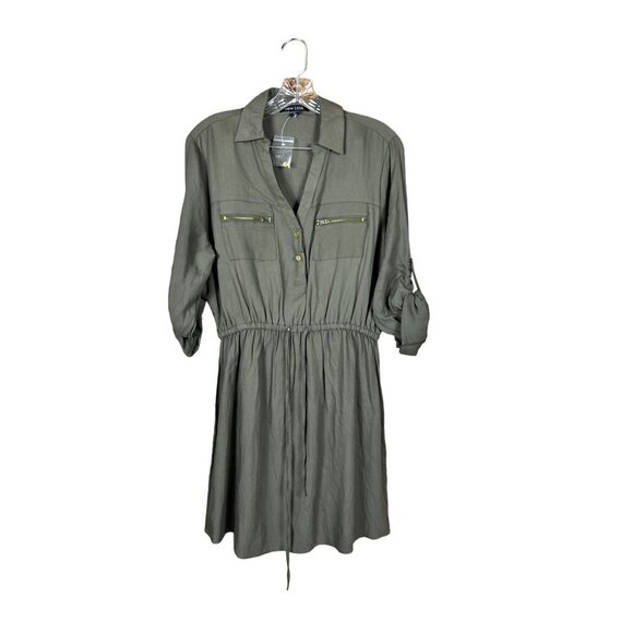 New Look Women's Dark Green Lightweight Short Dress - Picture 1 of 6